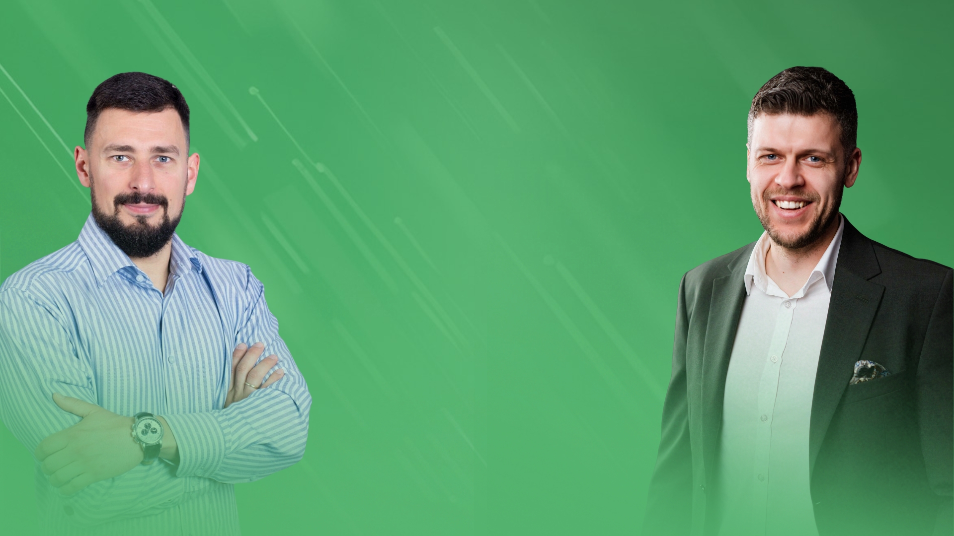 Bartosz Kajut (Prezes Zarządu Grupy VECTOR) oraz Taras Lukaniuk (Prezes Zarządu Nokia Polska). Grafika biznesowa.