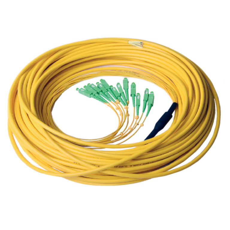 Multipatchcord OFIBER 16J, kabel U-DQ(ZN)BH, wąsy 2.0 mm, dł. w. 1-1.2m ze złączami SC APC – SC APC, dł. 6m